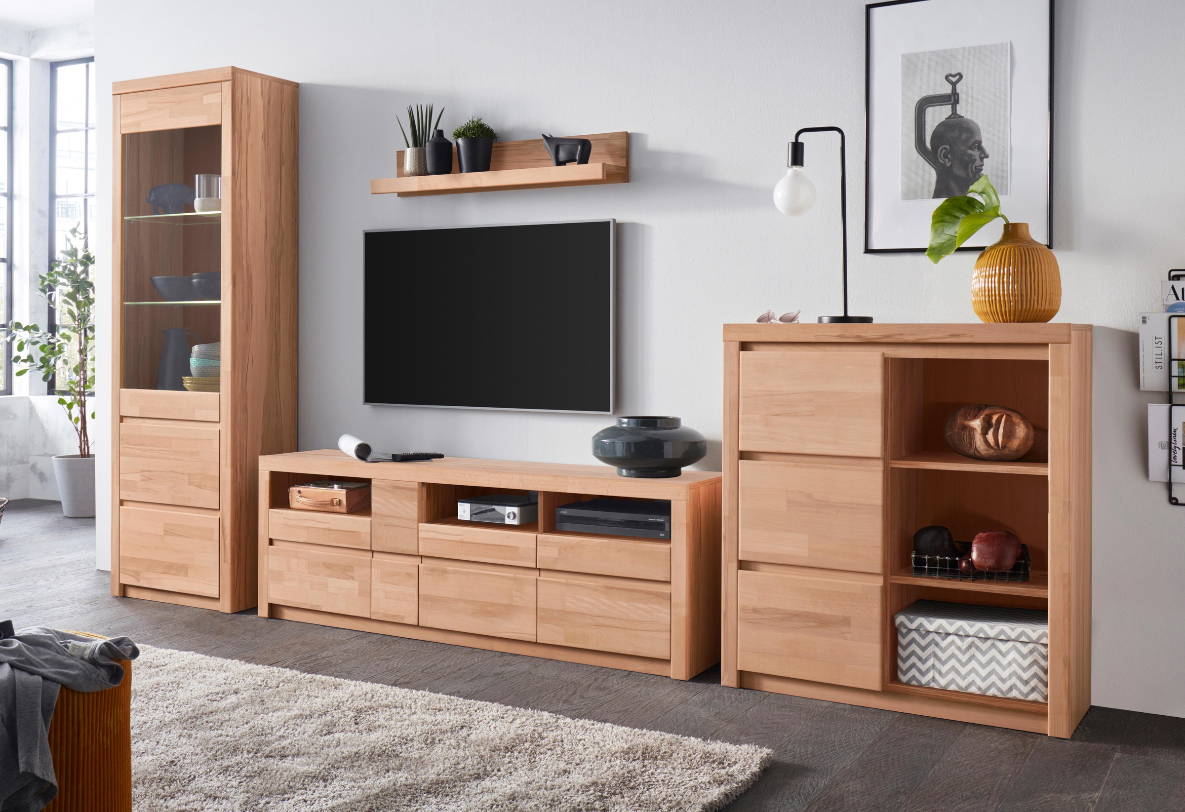 Home affaire Wohnwand »Silkeborg« Set, 4 Stk. tlg.