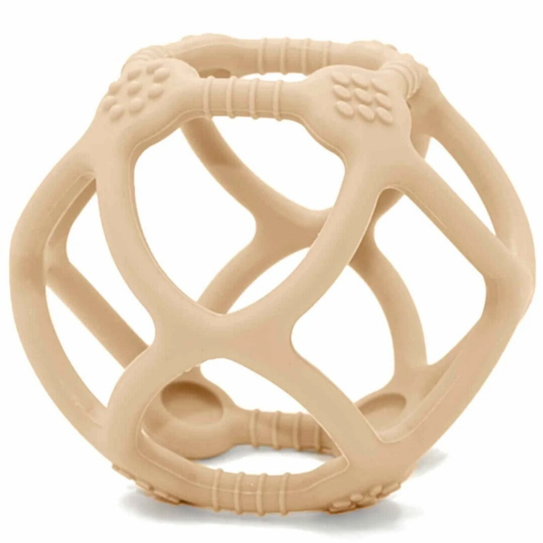 Petit monkey bijtspeelgoed bal - honey peach