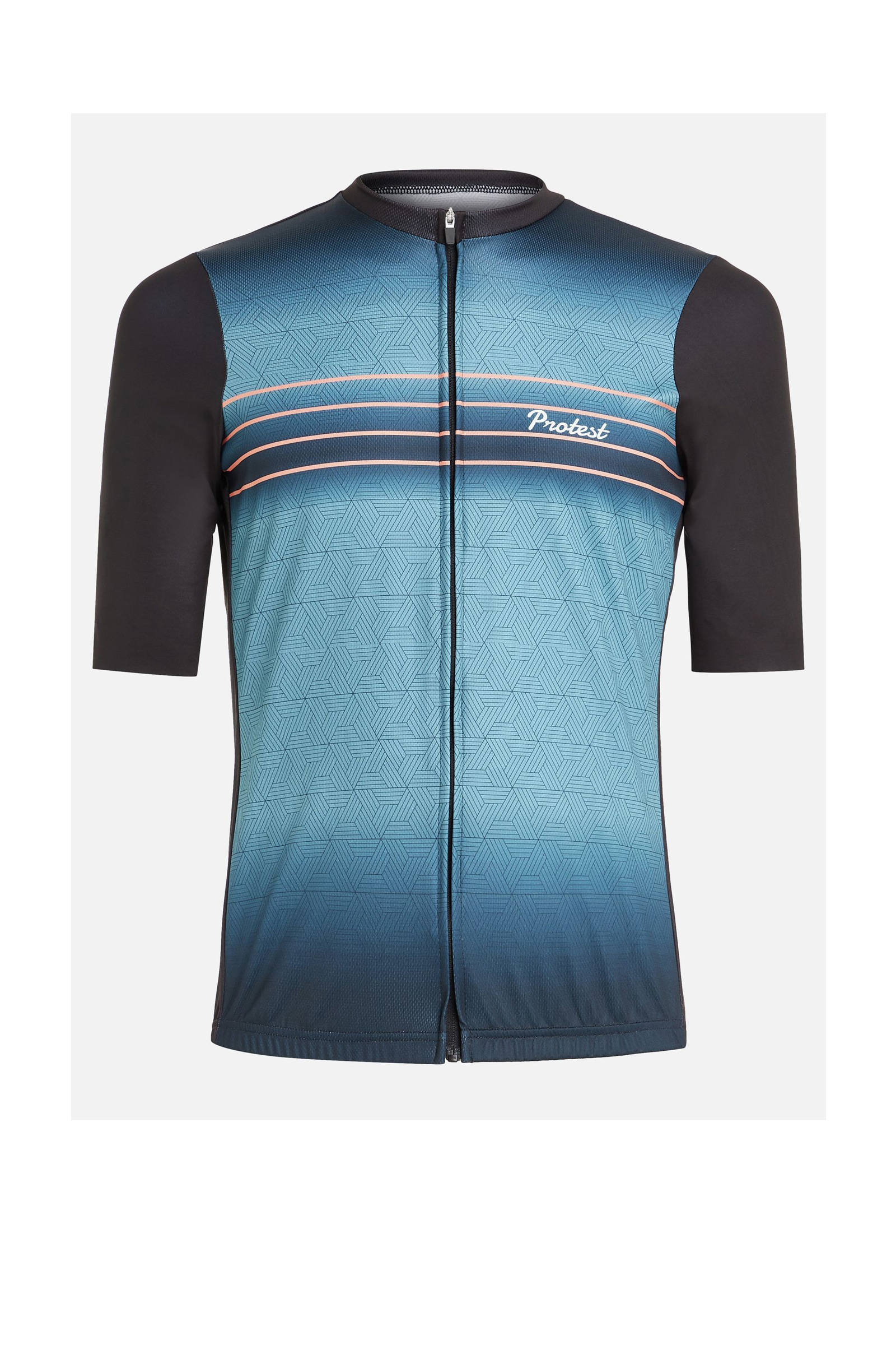 Protest fietsshirt PRTOCANA zwart/lichtblauw