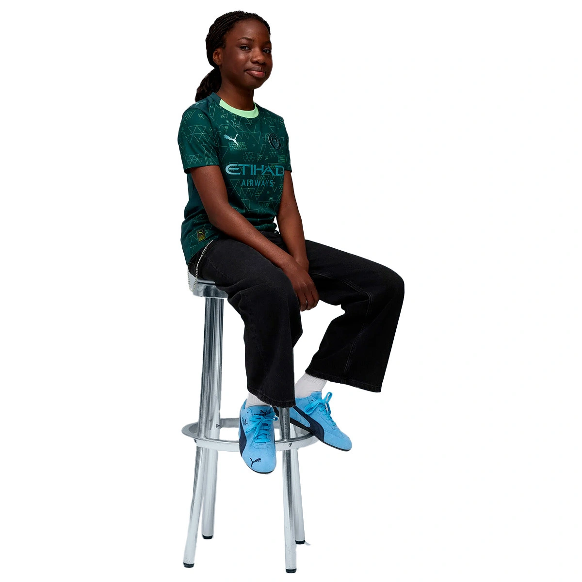 Camisola Puma Manchester City Quarto Equipamento 2025-2026 Criança