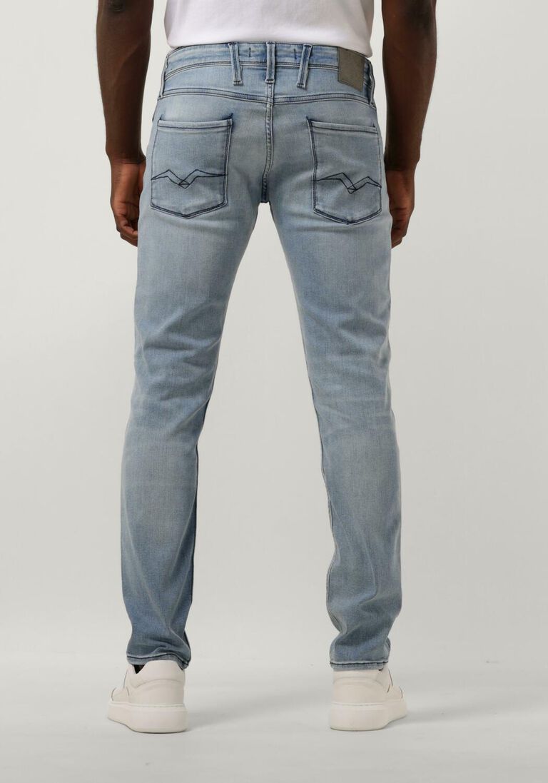 REPLAY lichtblauwe replay slim fit jeans anbass pants