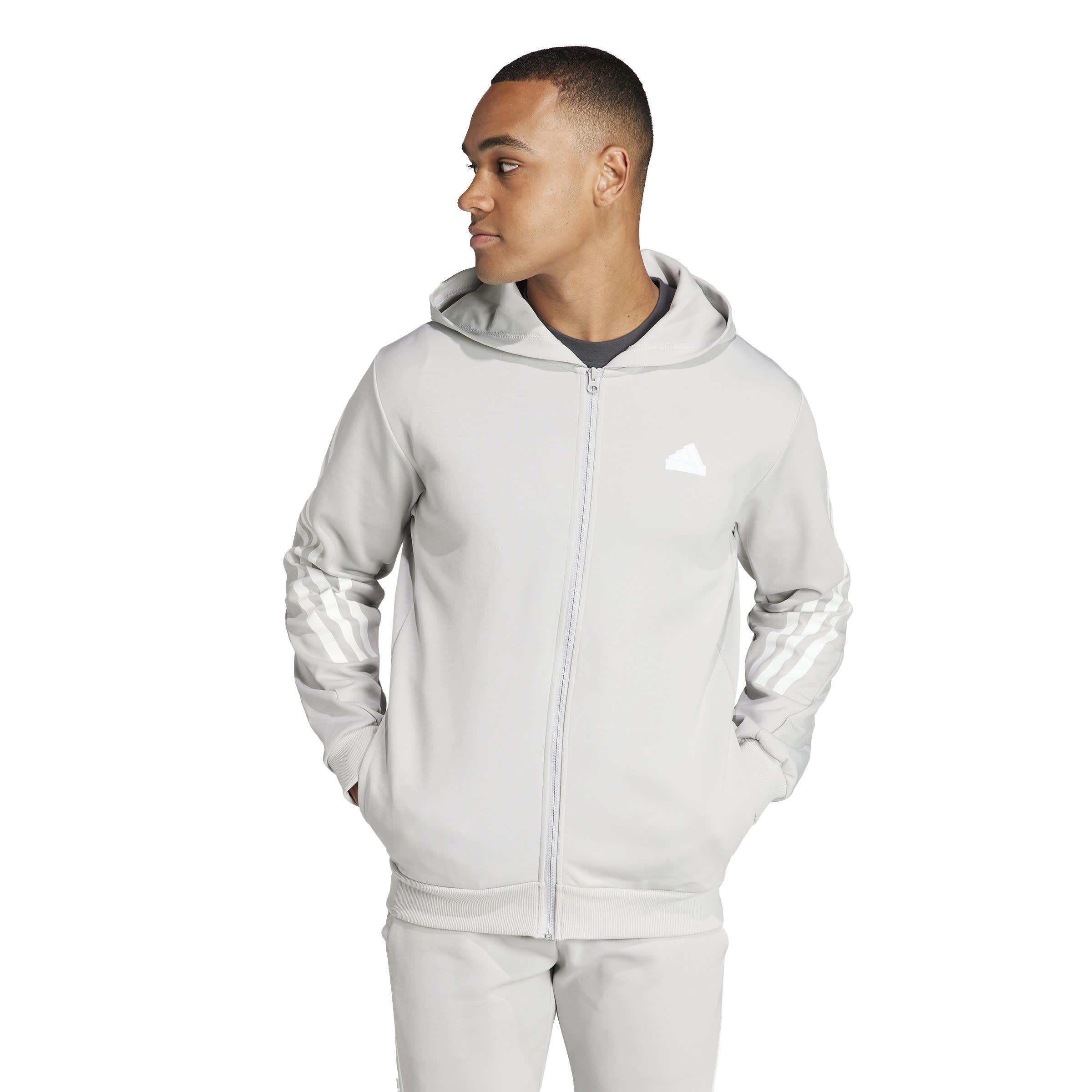 adidas Future Icons 3 Stripes Full Zip Hoodie Mens