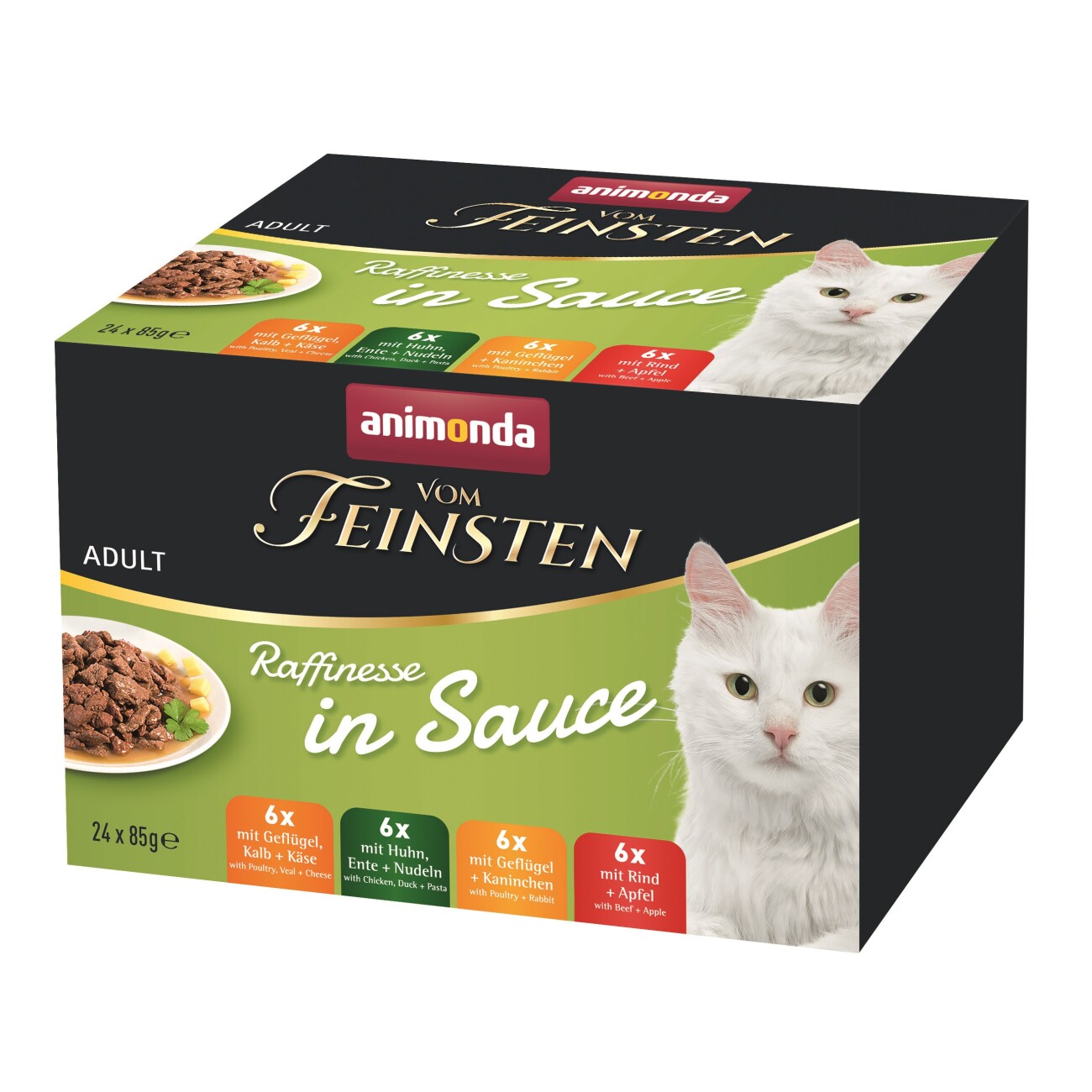 animonda Vom Feinsten Adult Raffinesse in Sauce Mixpack 24x85 g