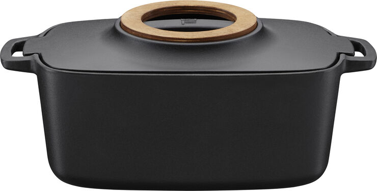 Fiskars NORDEN STØBEJERNSGRYDE OVAL 5 L Sort
