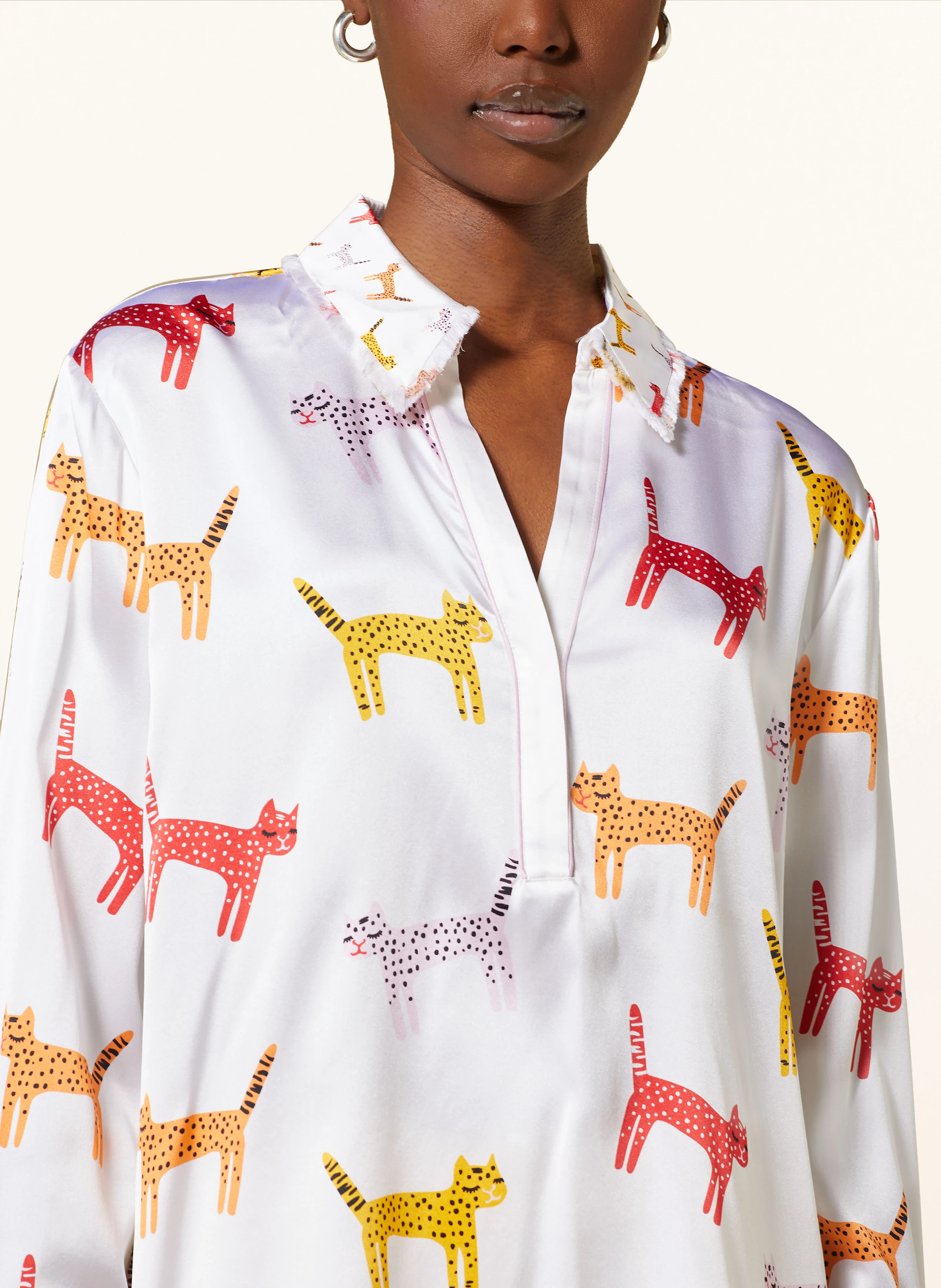 HERZEN'S ANGELEGENHEIT Blusenshirt aus Seide