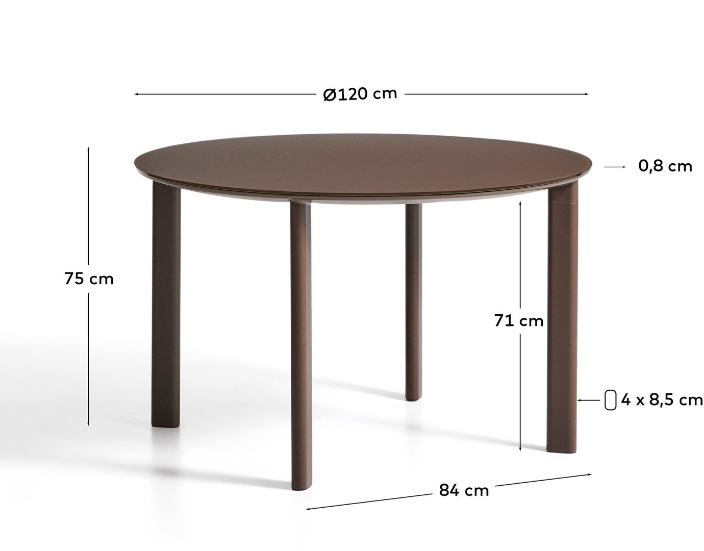Kave Home   Erice Ronde Tuintafel