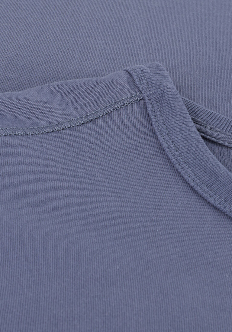 CAST IRON blauwe cast iron t-shirt r-neck regular fit heavy cotton