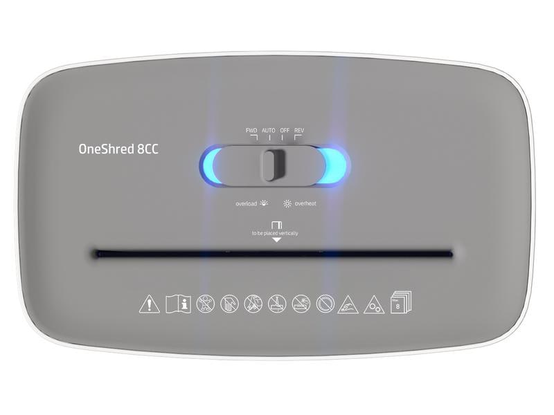 HP Aktenvernichter OneShred 8CC P-4, 8 Seiten Dokumentenvernichter von HP