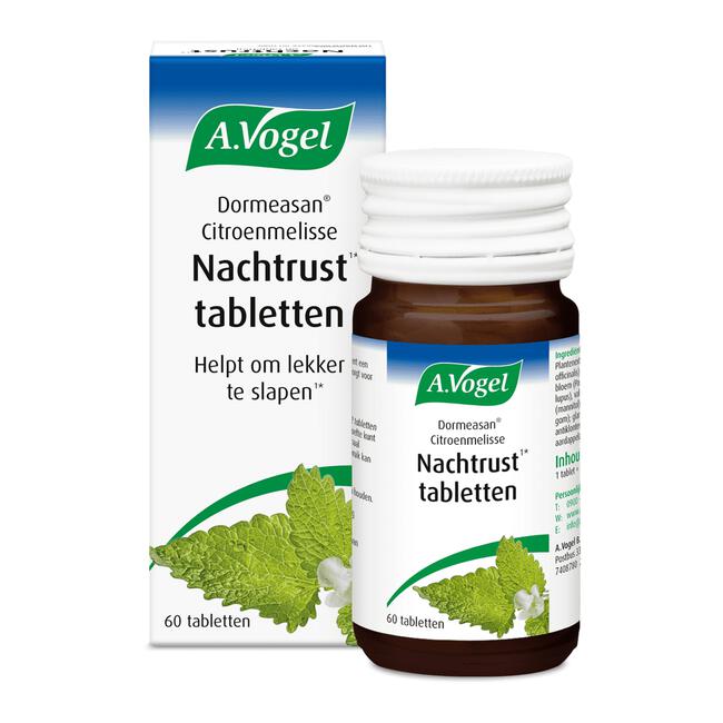A.Vogel Dormeasan Citroenmelisse Nachtrust1* Tabletten 60 stuks