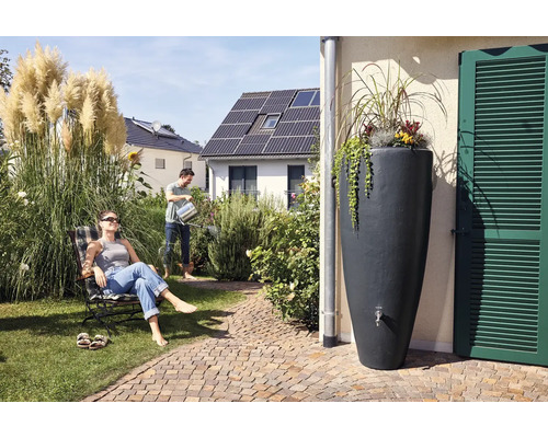 GARANTIA 2 in 1 300 l regenwatertank, grafietgrijs