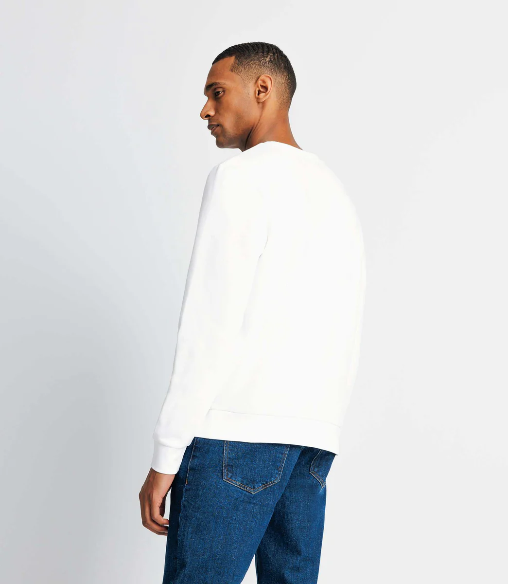 Pull sweat avec drapeaux blanc