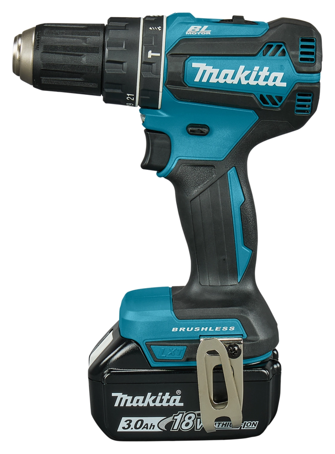 Makita DHP485SFE 18V Li-Ion accu klopboor- /schroefmachine set (2x 3.0Ah accu) in koffer - koolborstelloos