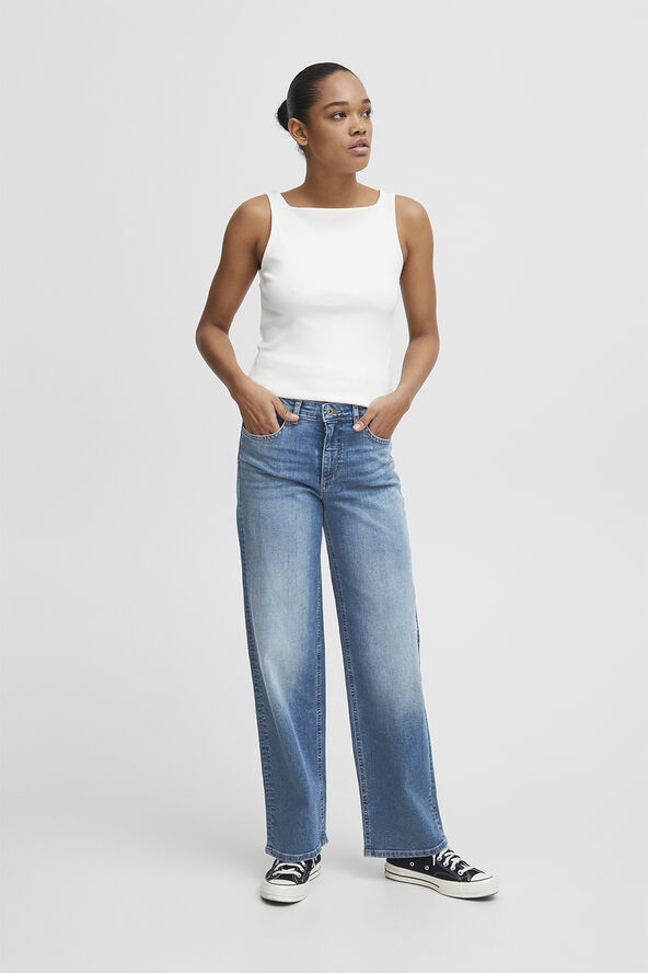 ICHI IHTWIGGY STRAIGHT LONG Medium blue