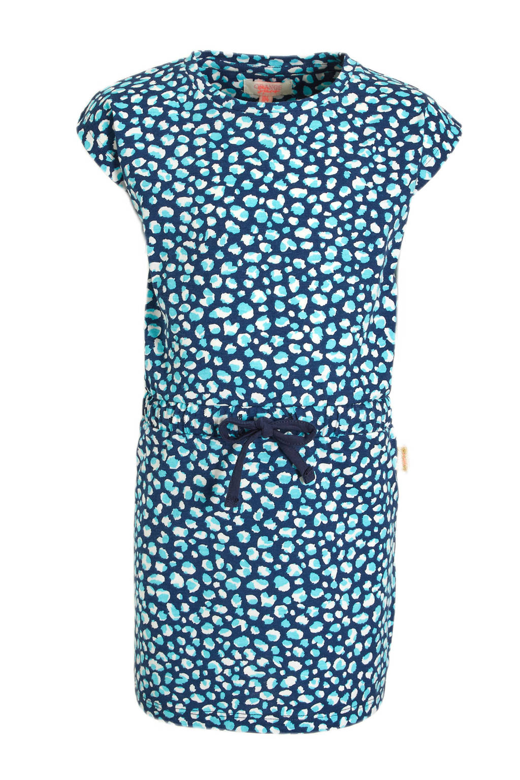 Orange Stars jurk Marlies met all over print blauw