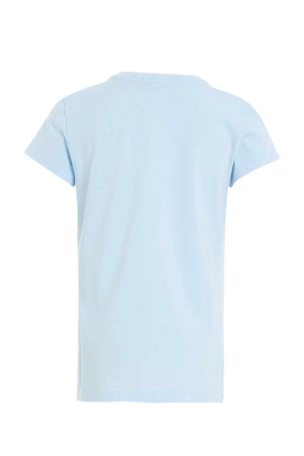 CALVIN KLEIN JEANS T-shirt met logo lichtblauw