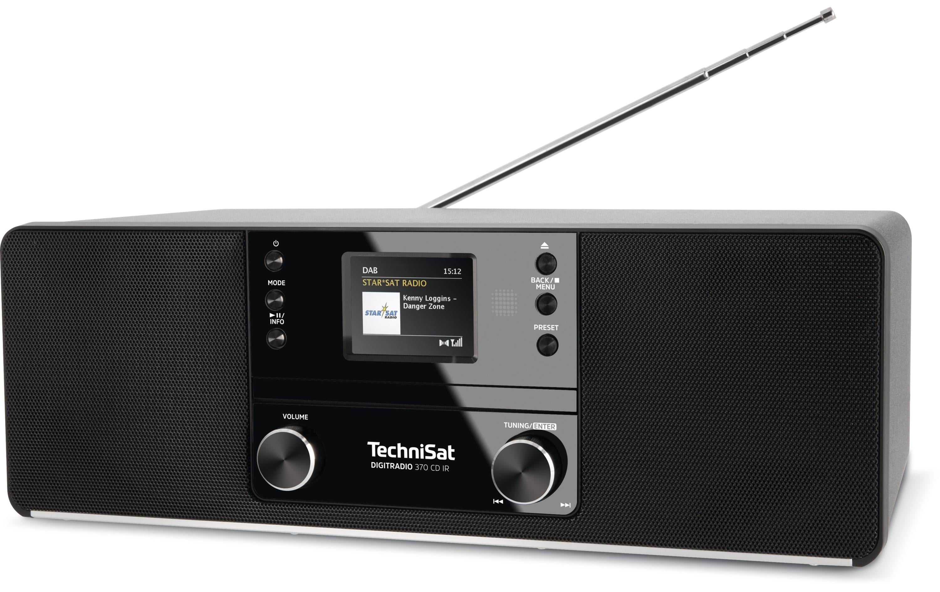 DAB+ Radio DigitRadio 370 CD IR Schwarz<br>DAB+/UKW/Internet-Stereoradio mit CD-Player und App-Steuerung