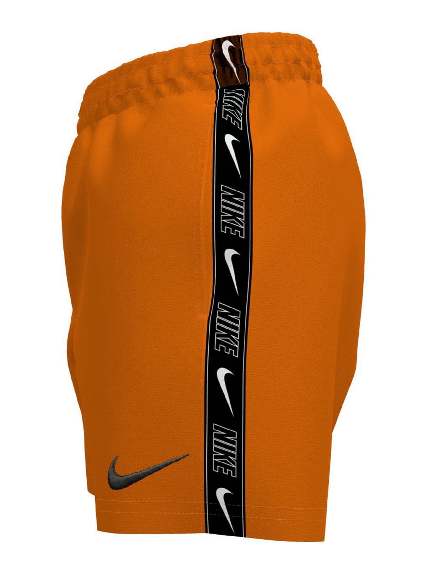 Oranje - Nike Swim Logo Tape 4 Inch Volley Shorts