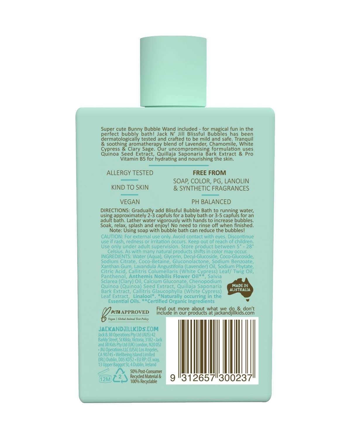 Badeskum Baby & Barn – M/ Boblestav – Naturlig – 300ml