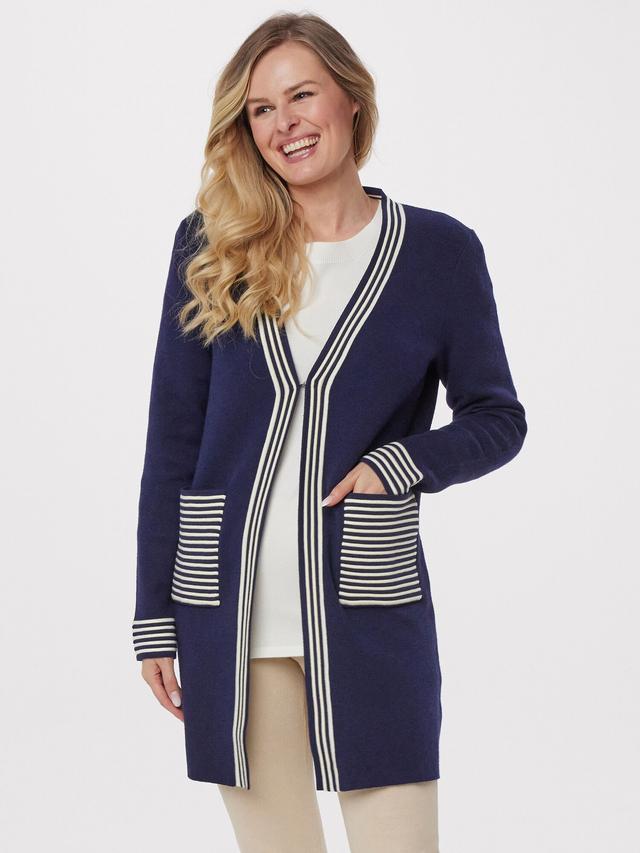 Long Cardigan mit Taschen