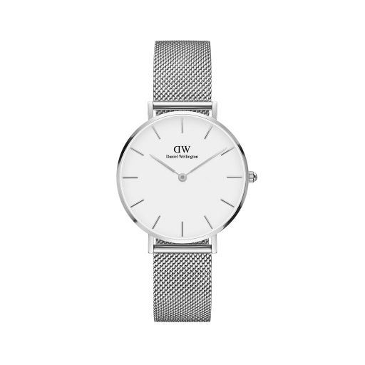 Daniel Wellington Classic Petite Sterling ADW00100164 Dameur, Stål/Hvid, 32 mm