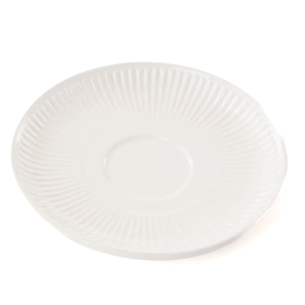 Tasse à thé et sous tasse pétale blanc (lot de 6) Amadeus