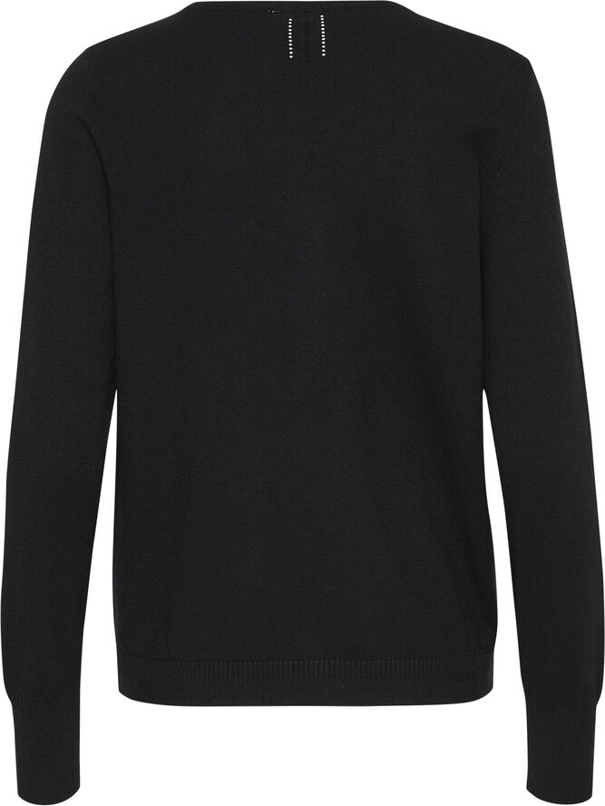 Cream CRDela Knit Pullover Pitch black