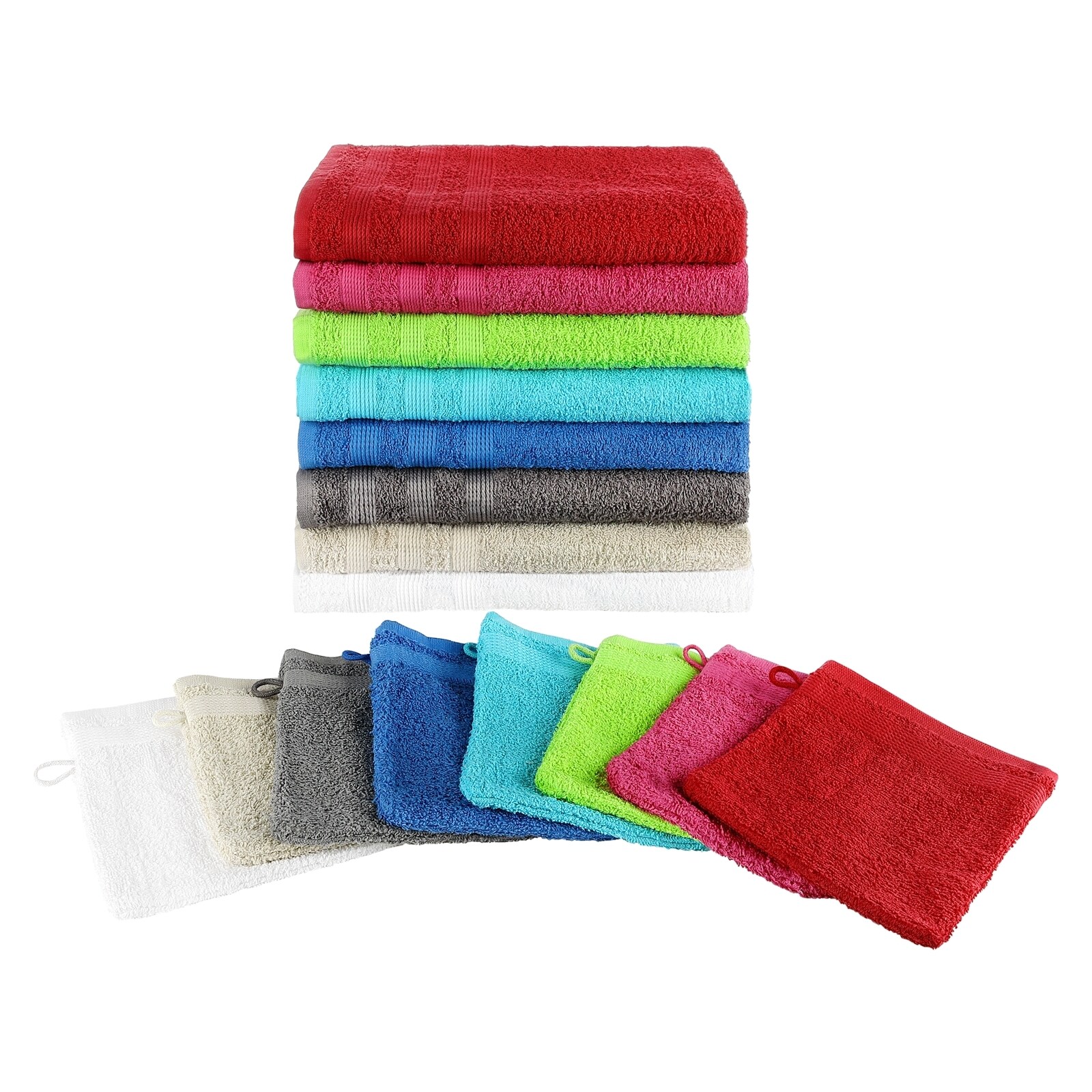 HTI-Living Frottier Waschhandschuh 2 Stück Vincent