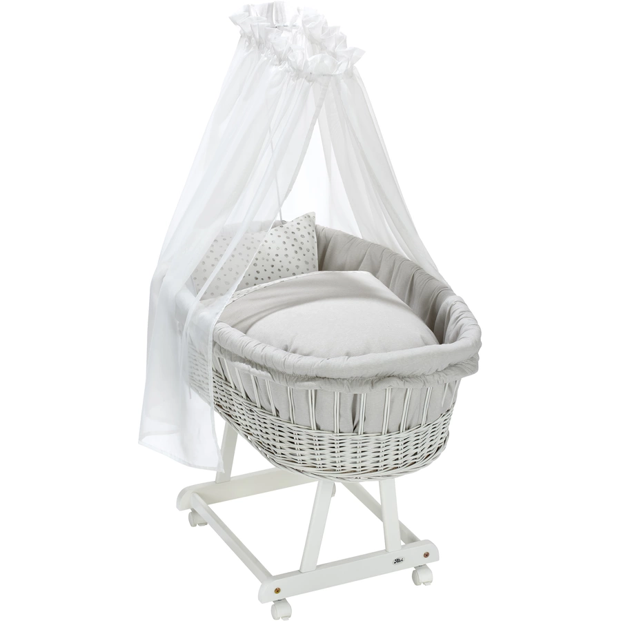Alvi® Komplettstubenwagen Birthe weiss Aqua Dot