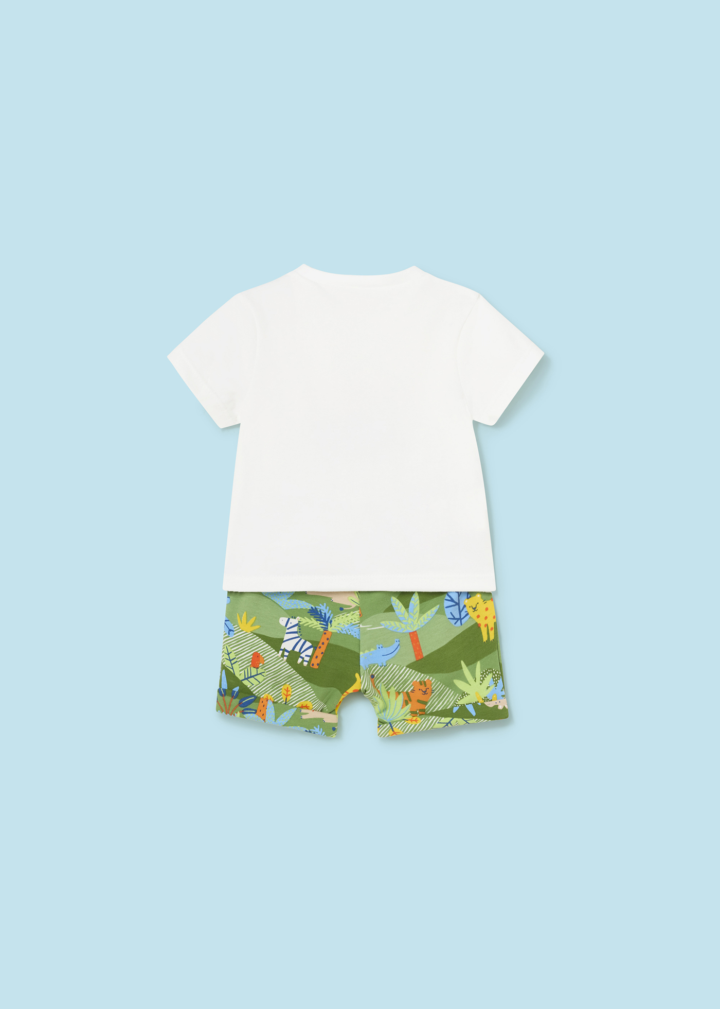 Conjunto Better Cotton de 2 peças, estampado, recém-nascido, branco