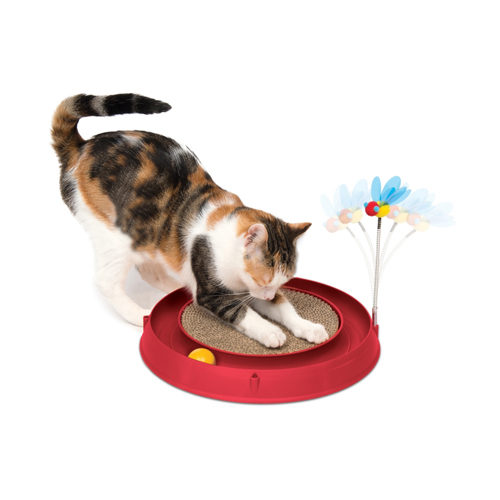 Catit Play Ball Toy with Scratch Pad