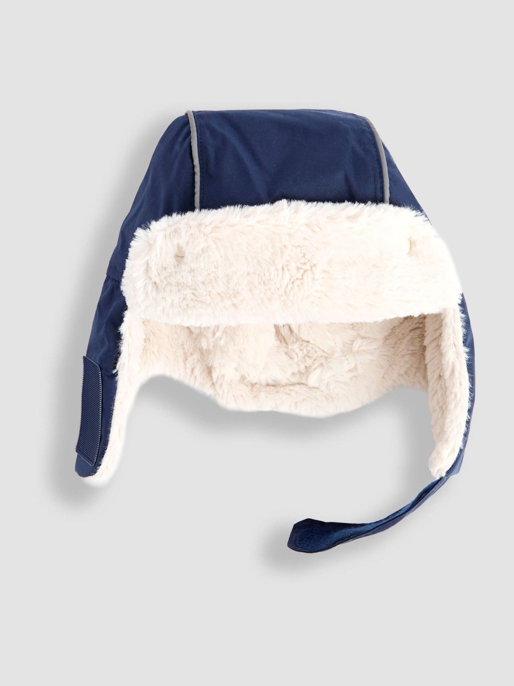 Marineblauw - JoJo Maman Bébé Trapper Hat