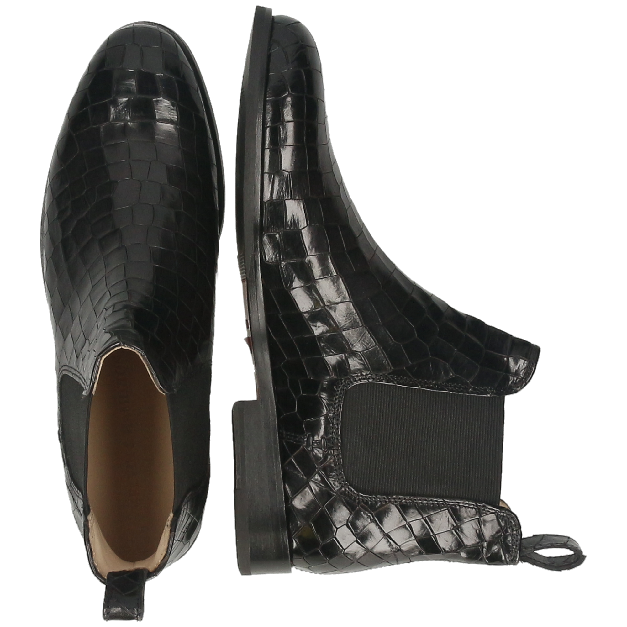SUSAN 10 - Bottines à talon plat | Noir