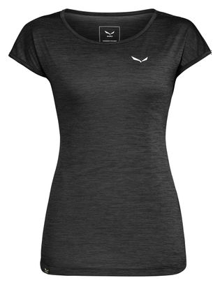 T-Shirt Femme Salewa Puez Melange Dry Noir
