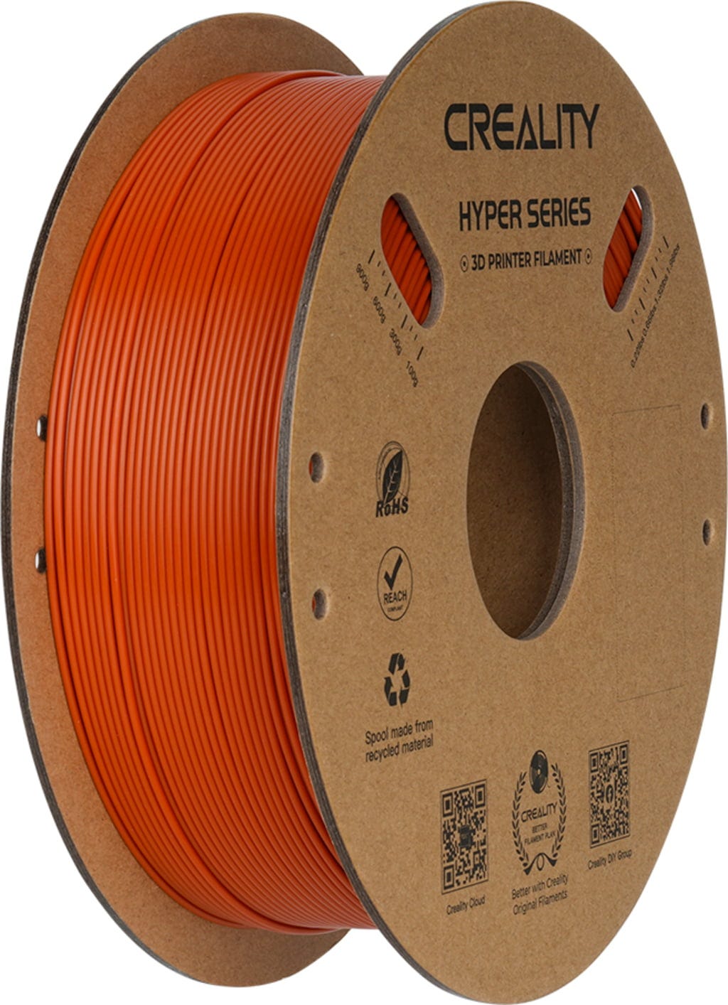 Creality  Hyper PLA Brown, 1,75 mm / 1000 g    High Speed PLA-Filament für 10x schnelleres Drucken