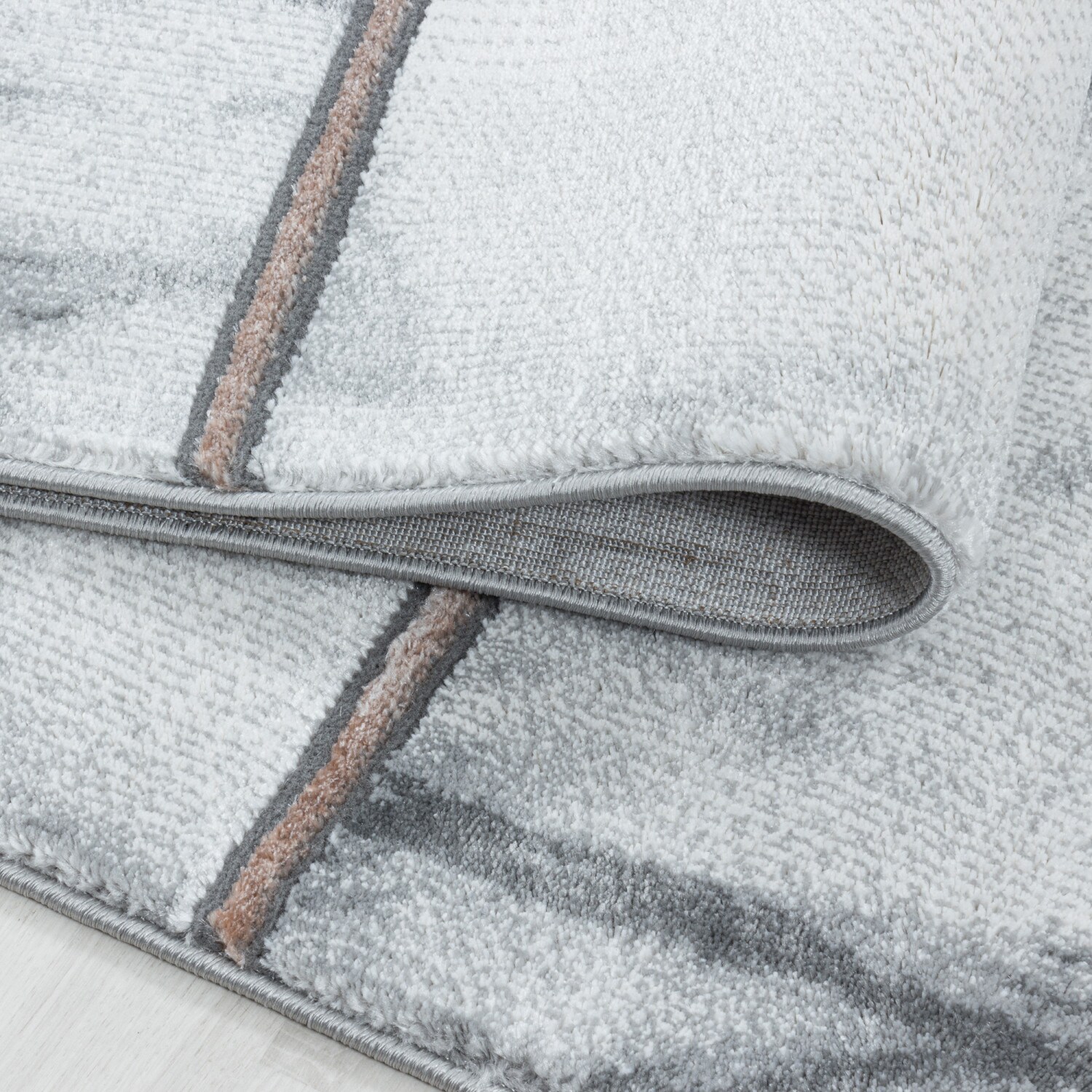 Modern Designer Teppich, Kurzflor Marmor Optik, Rechteckig, Pflegeleicht