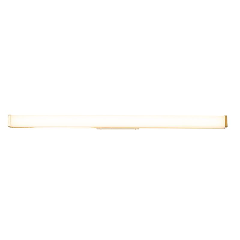 Badkamer wandlamp messing 92 cm incl. LED IP44 - Cascada