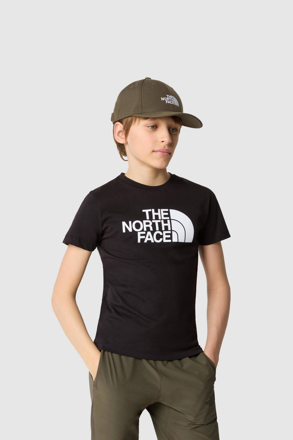 The North Face T-shirt met logo zwart/wit