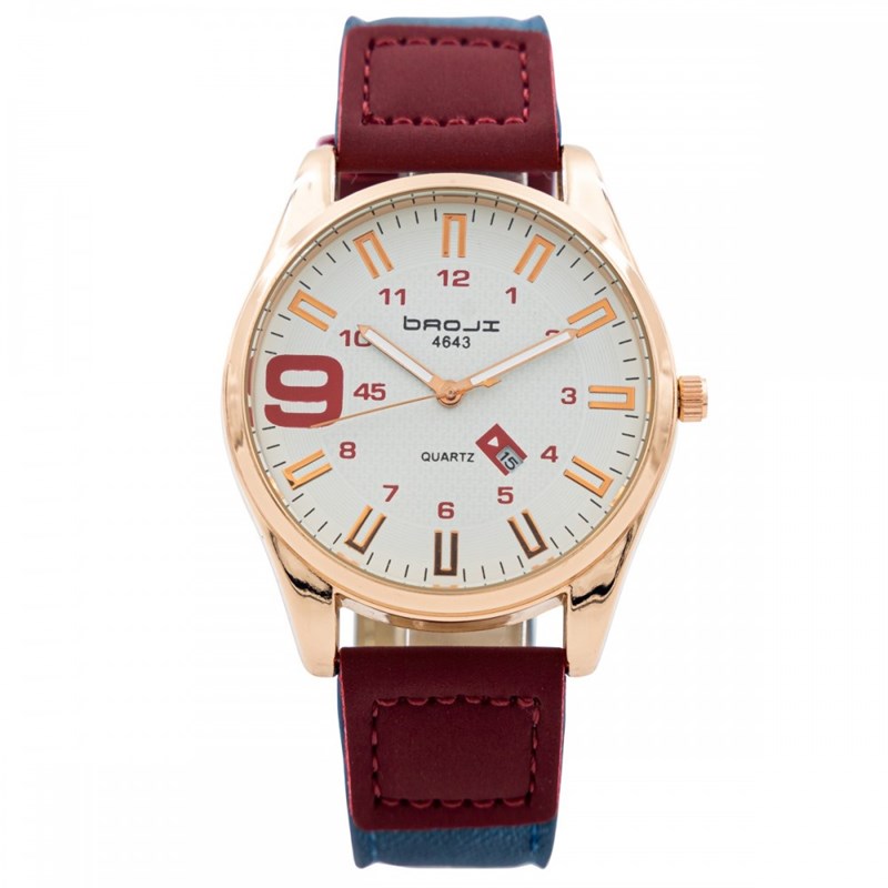 Montre Homme CHTIME bracelet Cuir Bleu
