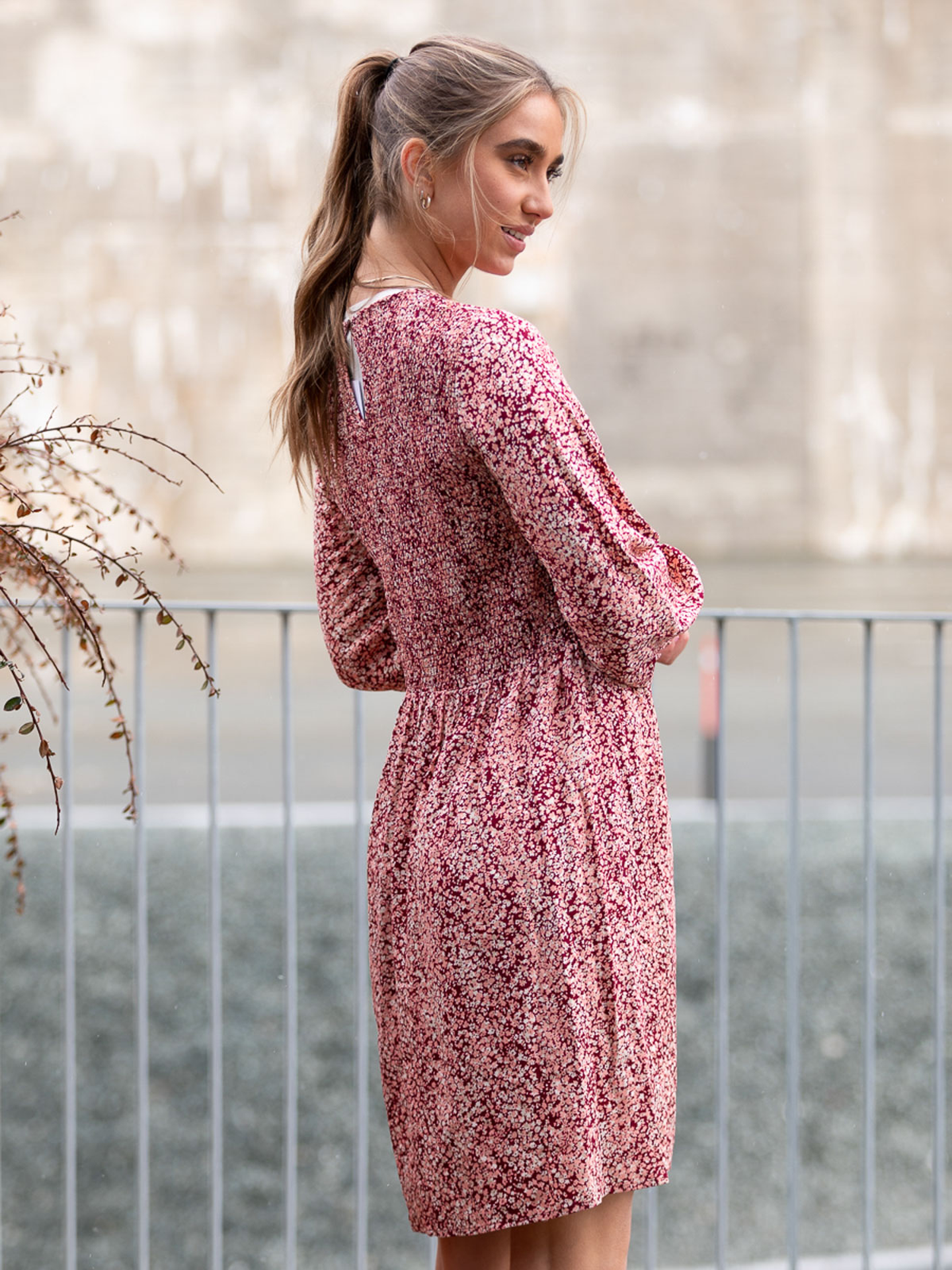 Madelina Long Sleeve Dress All Over Print