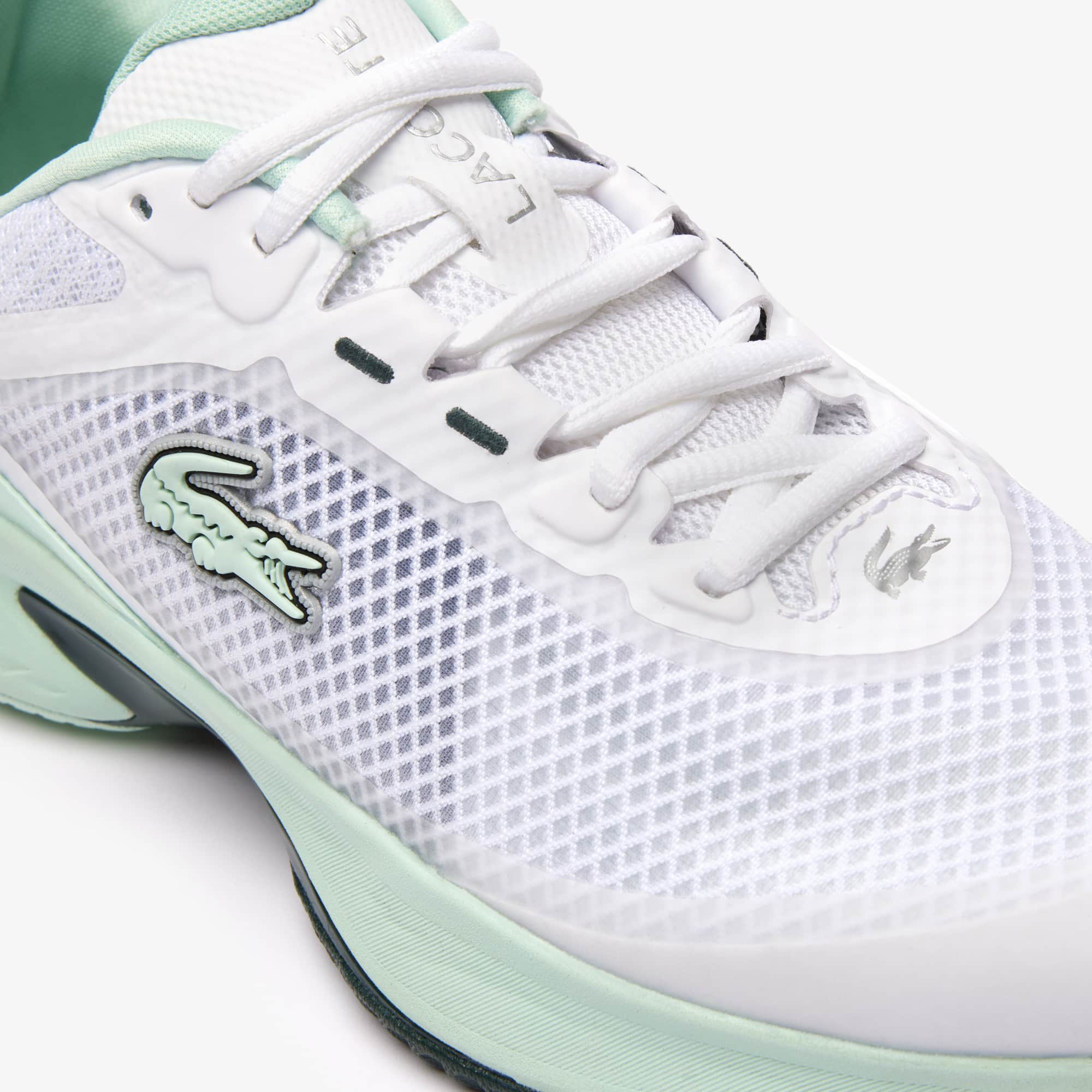 Chaussures de tennis Tech Point femme en textile Performance - Blanc - Lacoste - Femme