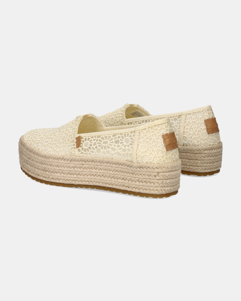 Toms Valencia Crochet Espadrilles  - ecru