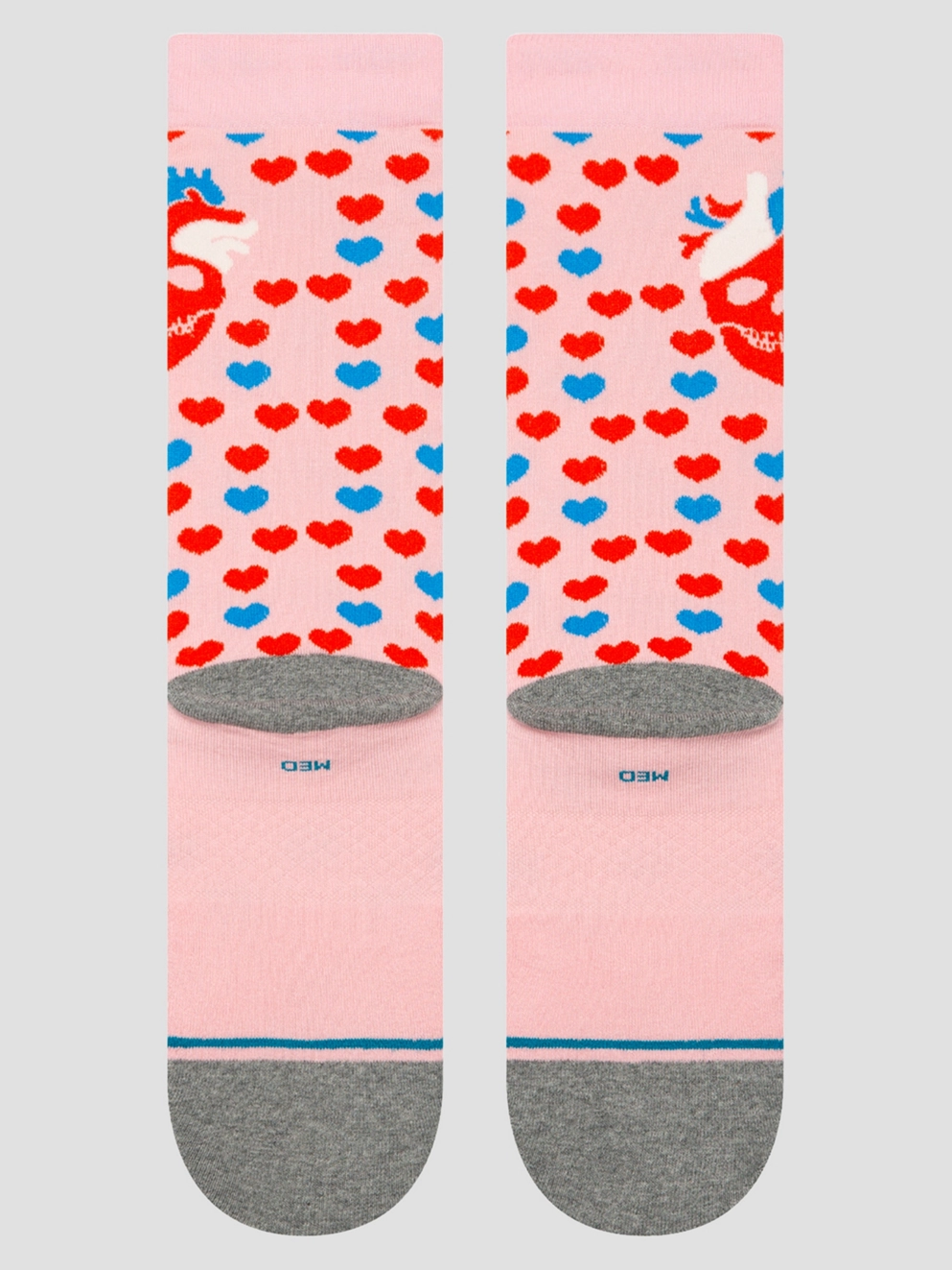 Stance Hearted Crew Socks pink