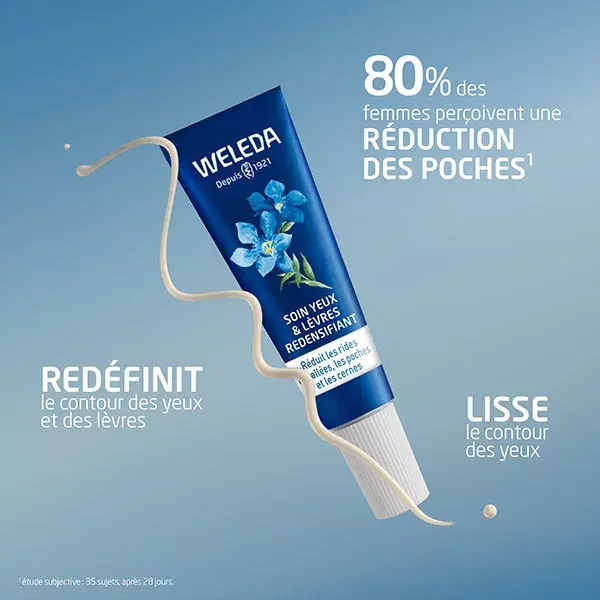 Weleda Gentiane Bleue & Edelweiss Soin Yeux & Lèvres Redensifiant Bio 10ml