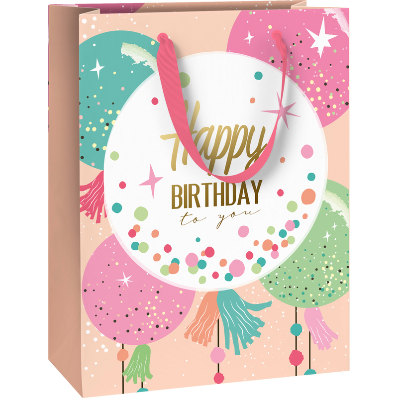 Stewo Geschenktüte Partyballoons, 23 x 30 x 13 cm, 1 Stück
