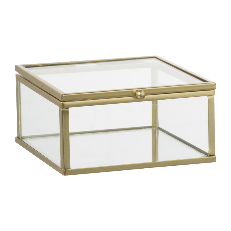 Gouden boxen - set van 2 - vierkant