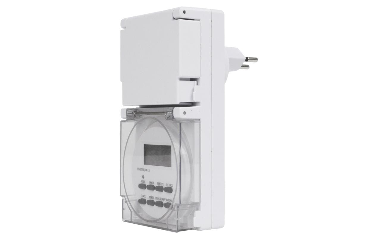 Timer Digital, T13 - T13, IP55, 10 Programme DigitalDigitaler Timer mit LED Display und T13 Steckdose für den Aussenbereich