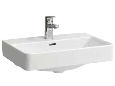 PRO håndvask 55 x 38 cm kompakt med 1 hanehul til nedfældning