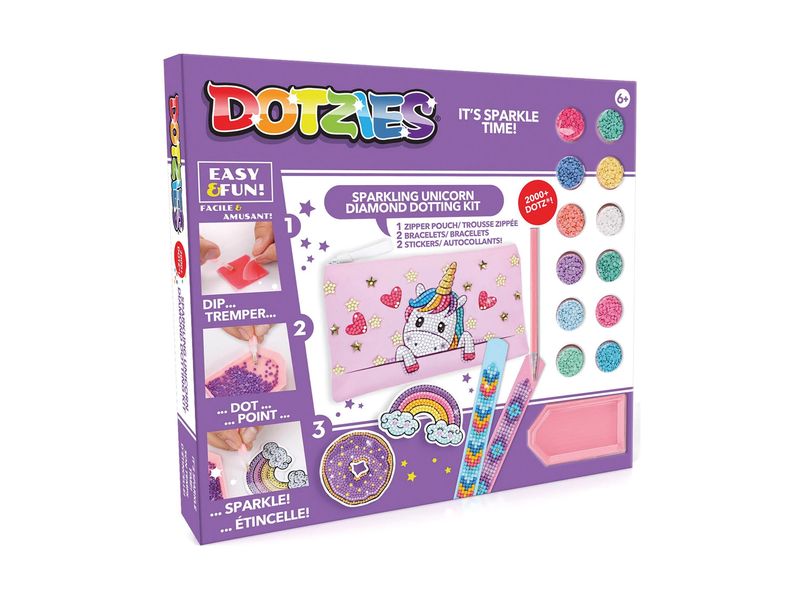 Diamond Dotz Bastelset Diamond Painting Set Einhornbaby Kreatives Komplettset