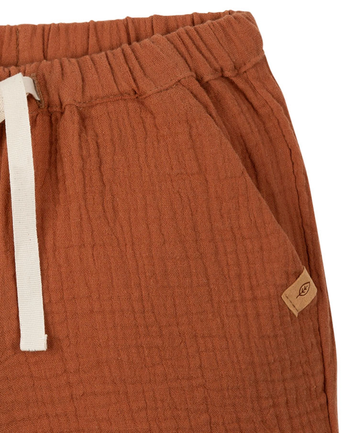 Mull-Shorts SOMMER in karamell