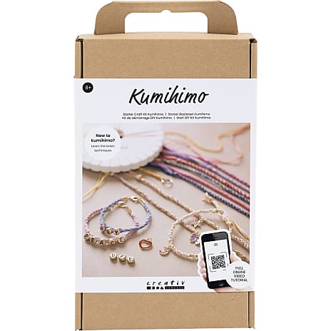 Kumihimo DIY venskabsarmbånd